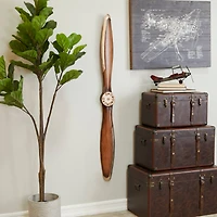 Brown Industrial Wall Decor, 5" x 2" x 56"