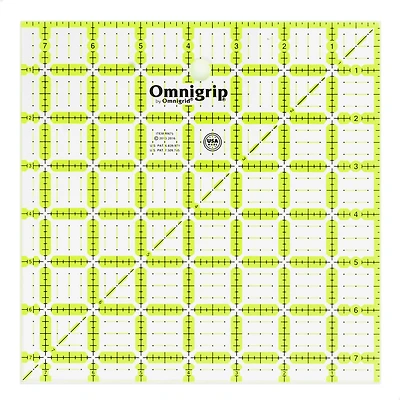 Omnigrip® by Omnigrid® 7.5" x 7.5" Non-Slip Square Quilting Ruler