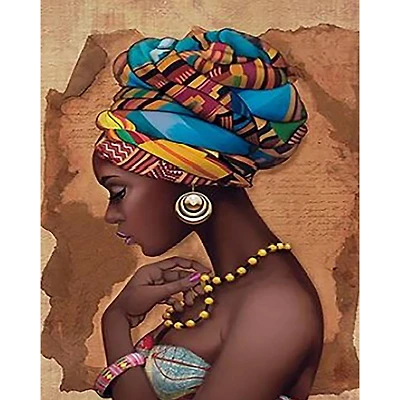 Sparkly Selections African Beauty Diamond Painting Kit, Round Diamonds