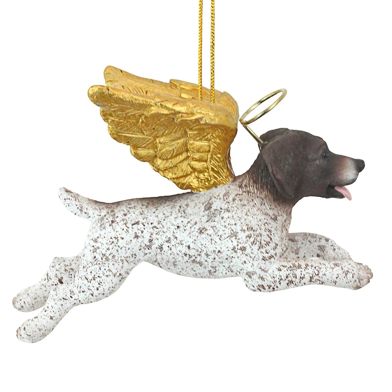 4" Honor the Pooch Pointer Holiday Dog Angel Ornament