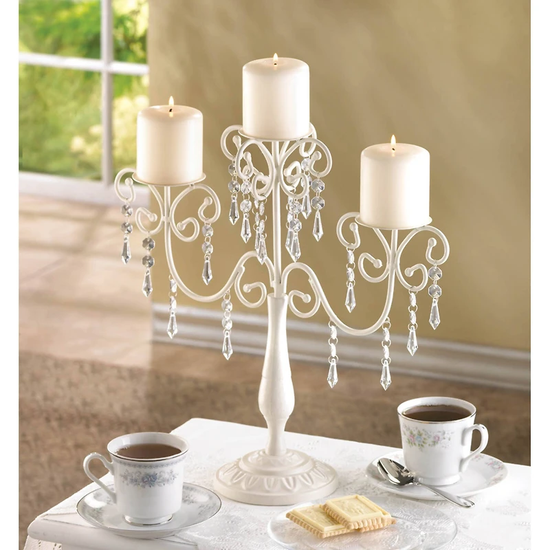 16.5" Ivory Elegance Candelabra