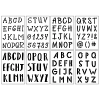Alphabet Casual Stencils, 7" x 10" by Craft Smart®