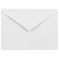 JAM Paper A6 White Invitation Envelopes with V-Flap, 100ct.