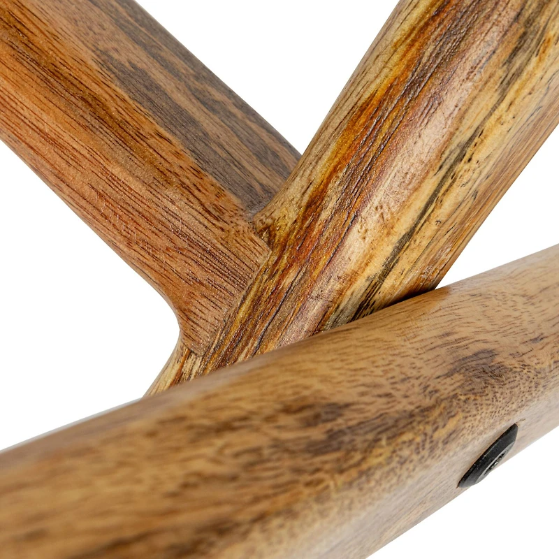 Hello Honey® 20" Natural Brown Modern Collapsible Wood Folding Stool