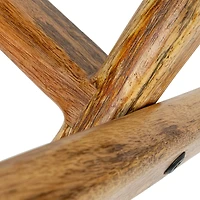 Hello Honey® 20" Natural Brown Modern Collapsible Wood Folding Stool