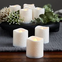 White Glitter LED Votive Candles By Ashland® 12ct.