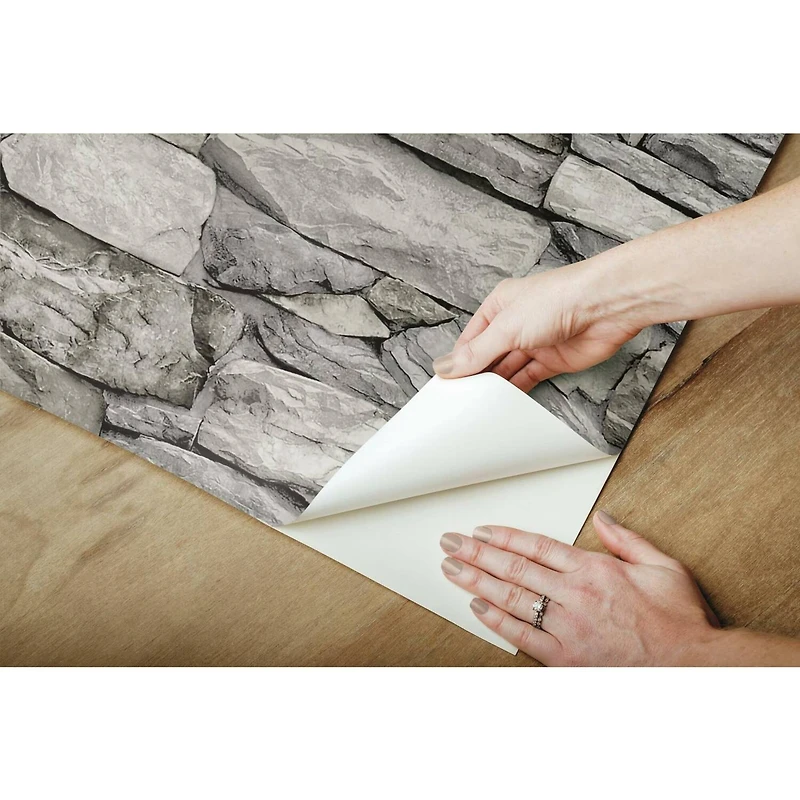 RoomMates Stone Peel & Stick Wallpaper
