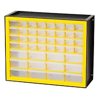 IRIS® Yellow & Black 44-Drawer Parts Cabinet