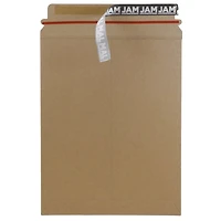 JAM Paper 9" x 11.5" Brown Kraft Flat Photo Mailer Peel & Seal Closure Envelopes, 6ct.