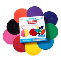 Hand2mind® Rainbow Fractions® Circles Demonstration Clings