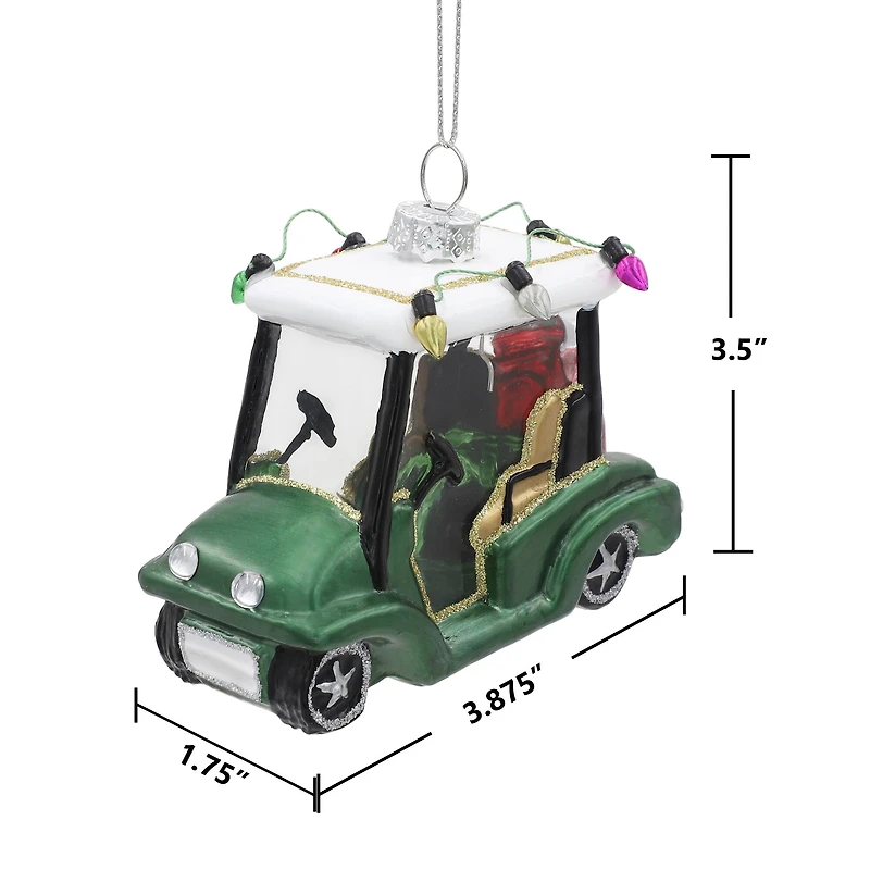 4" Golf Cart Glass Ornament by Ashland®
