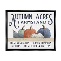 Stupell Industries Autumn Acres Farmstand Framed Floater Canvas Wall Art