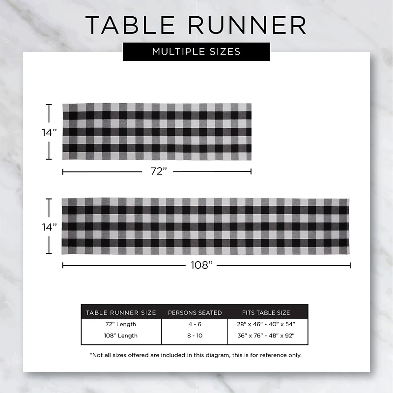DII® 72" Pumpkin Spice Plaid Table Runner