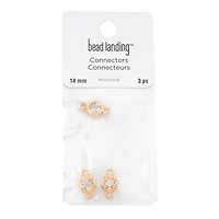 14mm Gold Circle Connectors, 3ct. by Bead Landing™