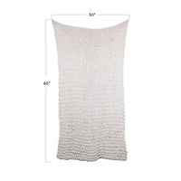 Hello Honey® Cream Acrylic Chunky Knit Throw Blanket