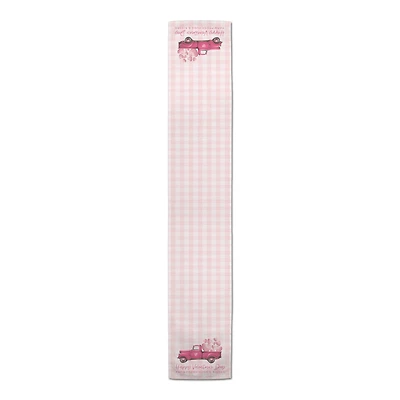 90" Valentine's Day Farm Fresh Hugs & Kisses Table Runner
