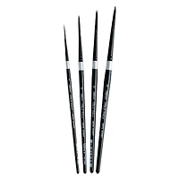 Silver Brush Limited Black Velvet® Liner Brushes Set
