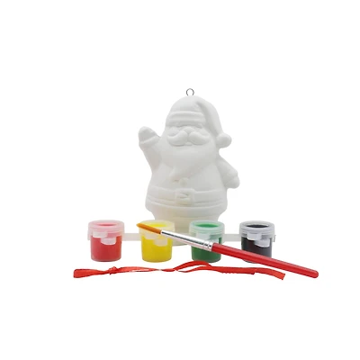 Santa Color Your Own Ceramic Ornament Kit by Creatology™