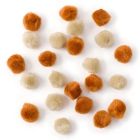 Mixed Brown Pom Poms by Creatology™, 80ct.