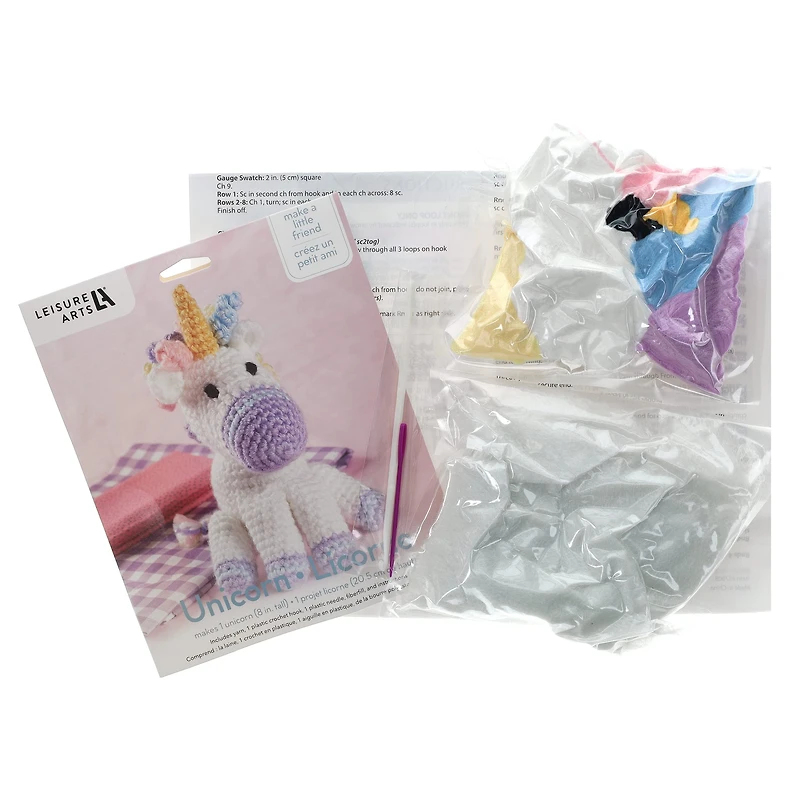Leisure Arts® Unicorn Crochet Friend Kit