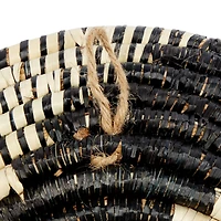 Set of 3 Black Wood Boho Style Wall Decor 20", 18