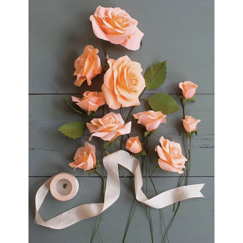Lia Griffith Roses Crepe Paper Flower Kit