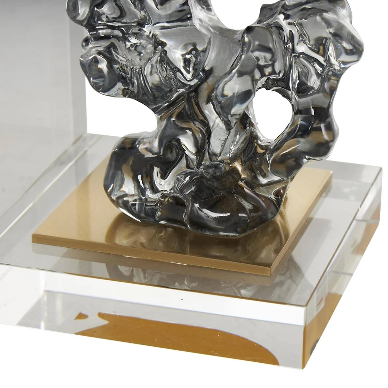 6" Clear Glass Decorative Bookends, 2ct.