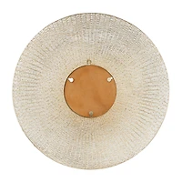 CosmoLiving by Cosmopolitan Gold Iron Contemporary Wall Mirror