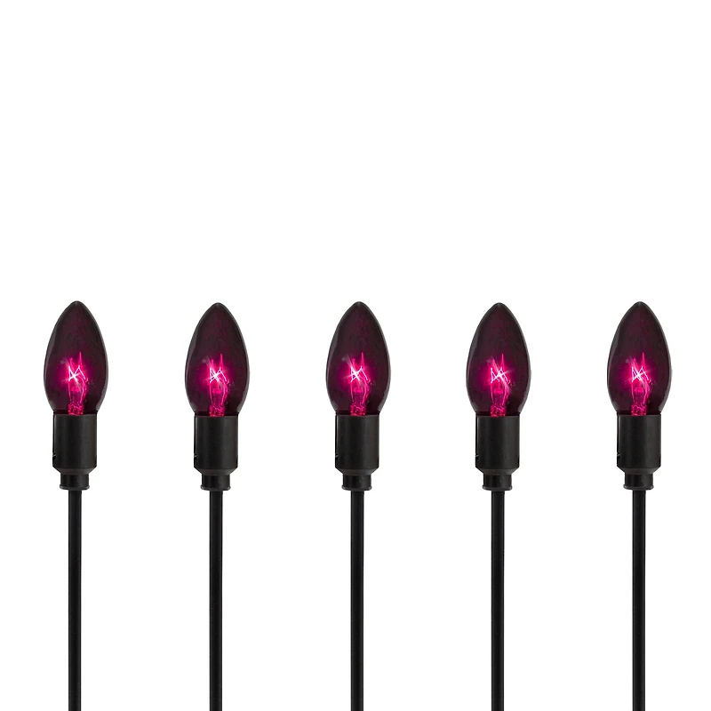 10ct. Purple C9 Bulb Halloween Pathway Markers