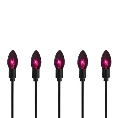 10ct. Purple C9 Bulb Halloween Pathway Markers