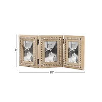 Natural Brown Wood 9" x 20" Folding Frame