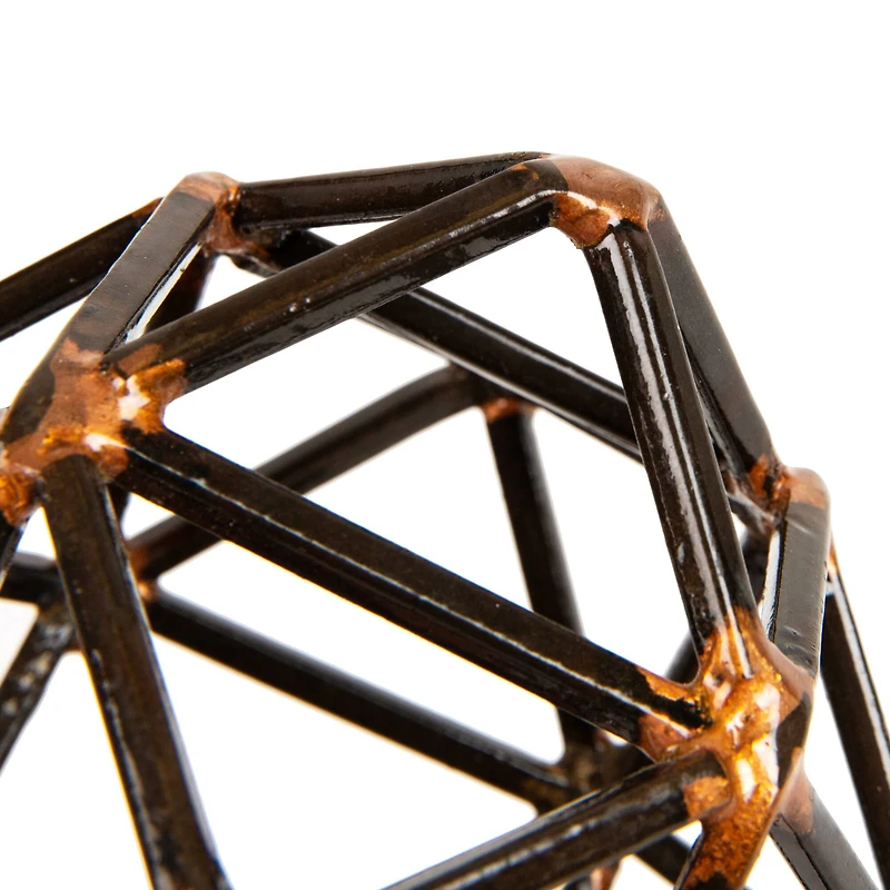Mind Reader Geometric Sculpture Black
