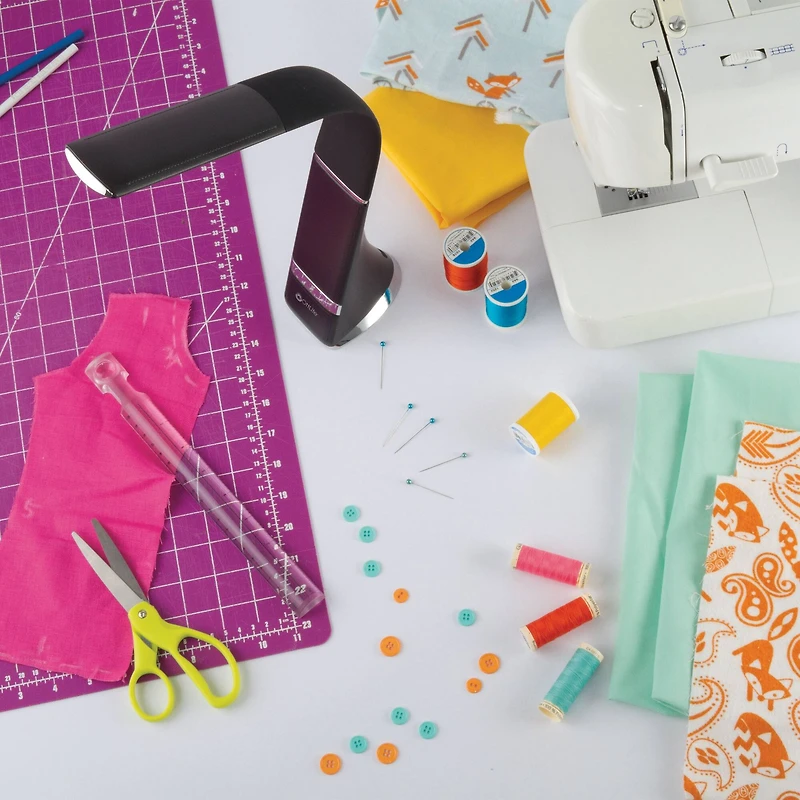 OttLite 16.5" Black LED Craft Anywhere Rechargeable Desk Lamp