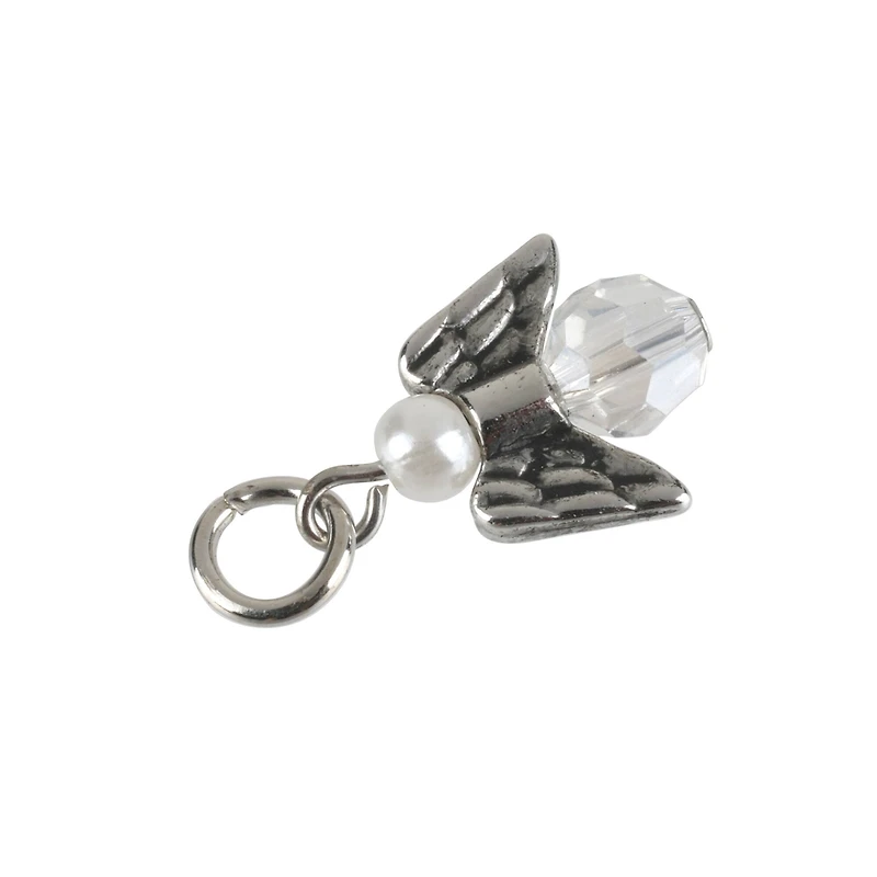 Charmalong™ Rhodium Angel Charms by Bead Landing™