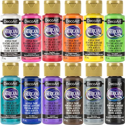Americana® 12 Color Acrylic Paint Bundle
