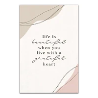 Grateful Heart 16" x 24" Canvas Wall Art