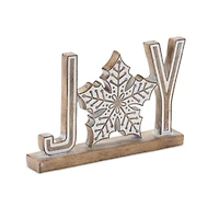 Holiday Joy & Noel Tabletop Décor Set, 8.5" & 6.75"