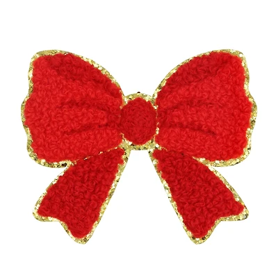 Red Bow Iron-On & Adhesive Patch by Celebrate It™
