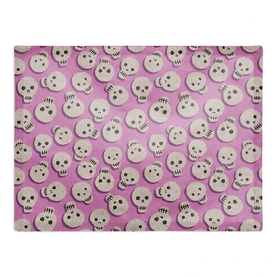 Pinky Skull Pattern Poly Twill Placemat