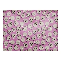 Pinky Skull Pattern Poly Twill Placemat