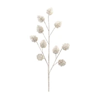 31" Glittered Pinecone Sprays, 6ct.