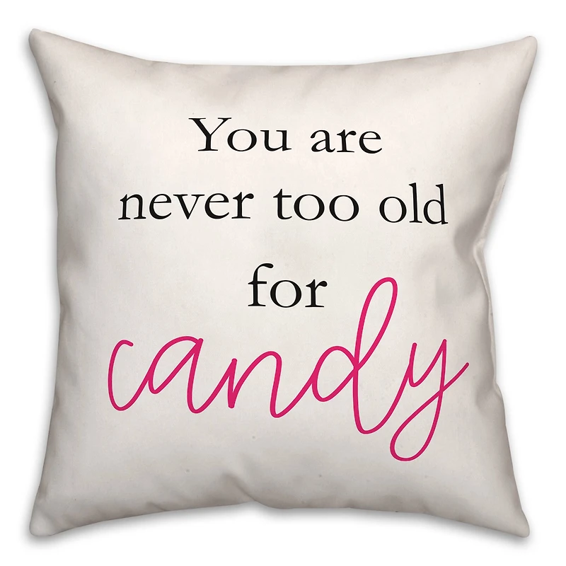 Pink Trick Or Treater Throw Pillow