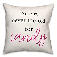 Pink Trick Or Treater Throw Pillow