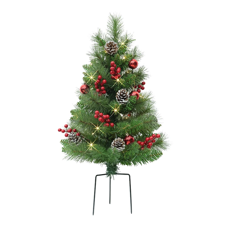 30" Pre-Lit LED Urn Filler with Battery-Operated Timer, 2ct.