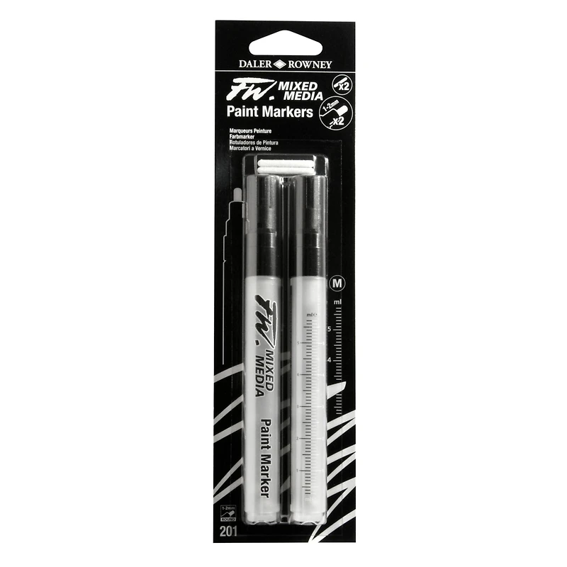 Daler-Rowney® 201 Medium 2 FW Empty Paint Marker Set