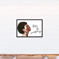 Rise and Accessorize 20" x 30" Black Framed Canvas