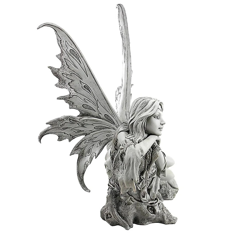 Design Toscano 17" Pause to Ponder Fairy Garden Statue