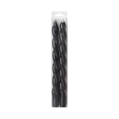10" Unscented Twist Taper Candles