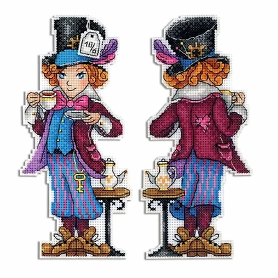 MP Studia Mad Hatter Plastic Canvas Counted Cross Stitch Kit