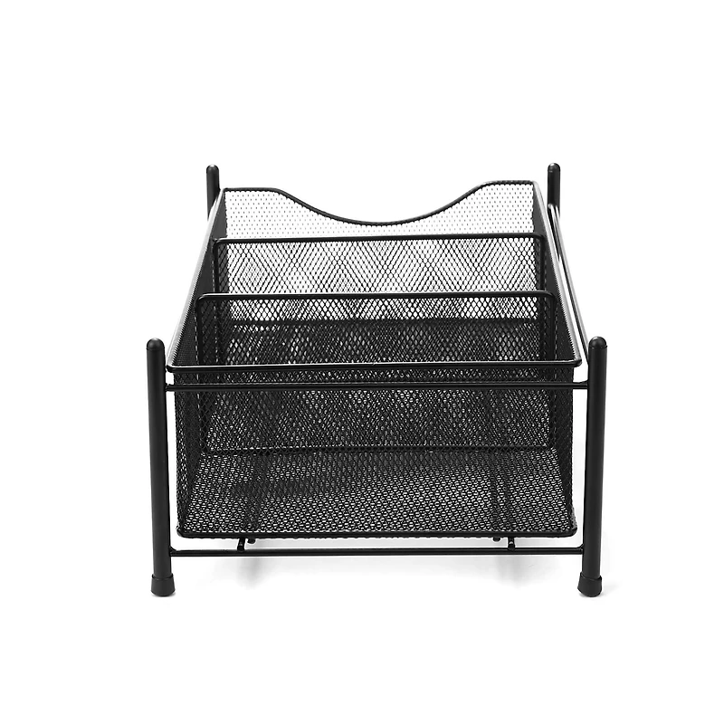 Mind Reader -Compartment Pull-out Sliding Organizing Drawer Storage Basket